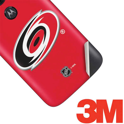 NHL Carolina Hurricanes Solid Background Moto E5 Play Skin
